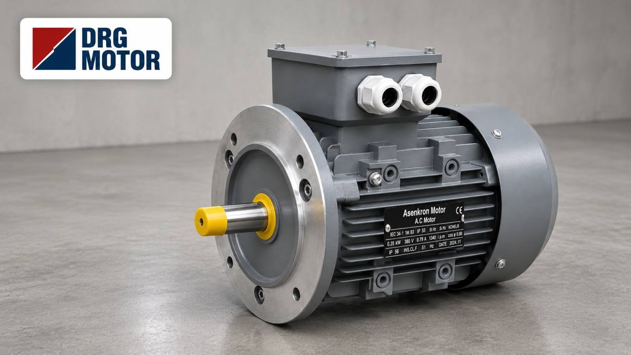 DRG Motor B5 flanşlı üç fazlı indüksiyon motoru