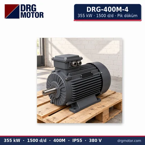 Moteur électrique triphasé DRG-400M-4 355 kW 1500 tr/min carter fonte – DRG Motor