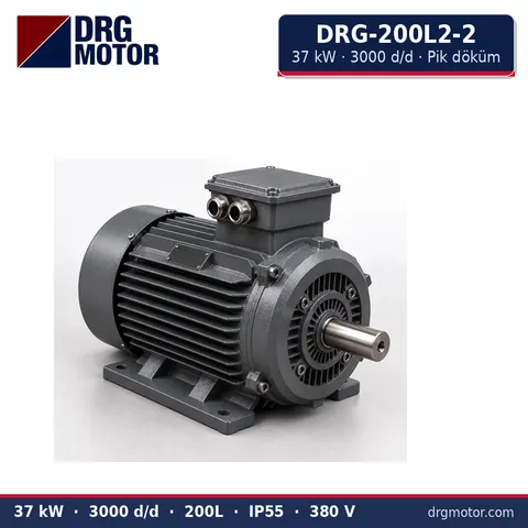 Moteur électrique triphasé DRG-200L2-2 37 kW 3000 tr/min carter fonte – DRG Motor