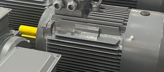 132 kW (175 HP) 1500 RPM Cast Iron Body IE4 Electric Motor - DRG MOTOR,