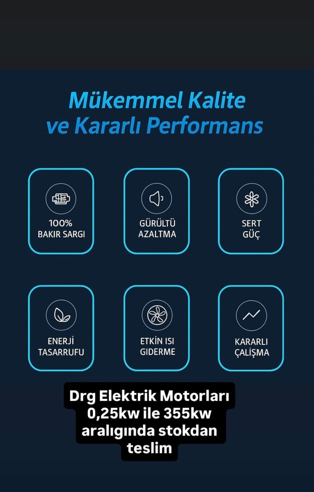 Uzun Ömürlü ve Enerji Tasarruflu DRG Elektrik Motorları,