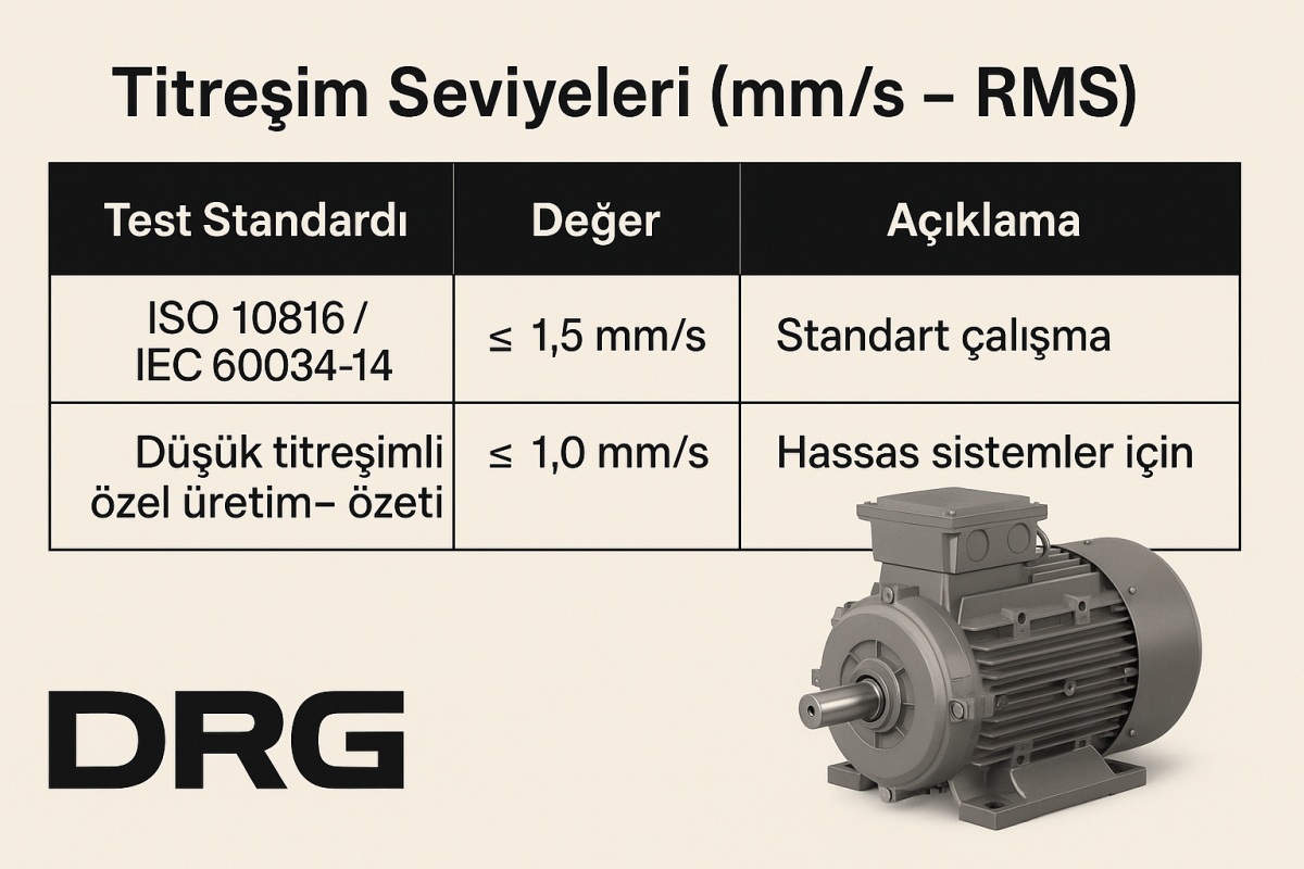 IE3, IE4, IE5 Sınıfı Pik Döküm DRG Elektrik Motorları,