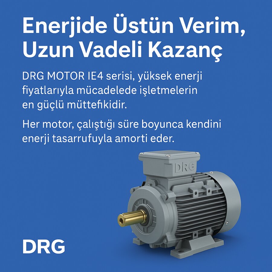 Düşük Enerji Tüketimli DRG Elektrik Motorları,
