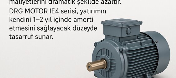 IE4 Super Premium Efficiency (süper verimlilik ) Elektrik Motorları - DRG MOTOR