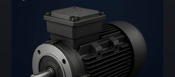 CAST IRON HOUSING FEATURES FOR ELECTRIC MOTORS
