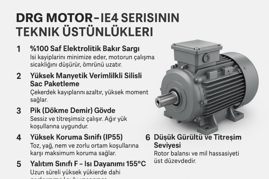 Sanayi Tipi Elektrik Motorları & DRG ELEKTRİK MOTORLARI,