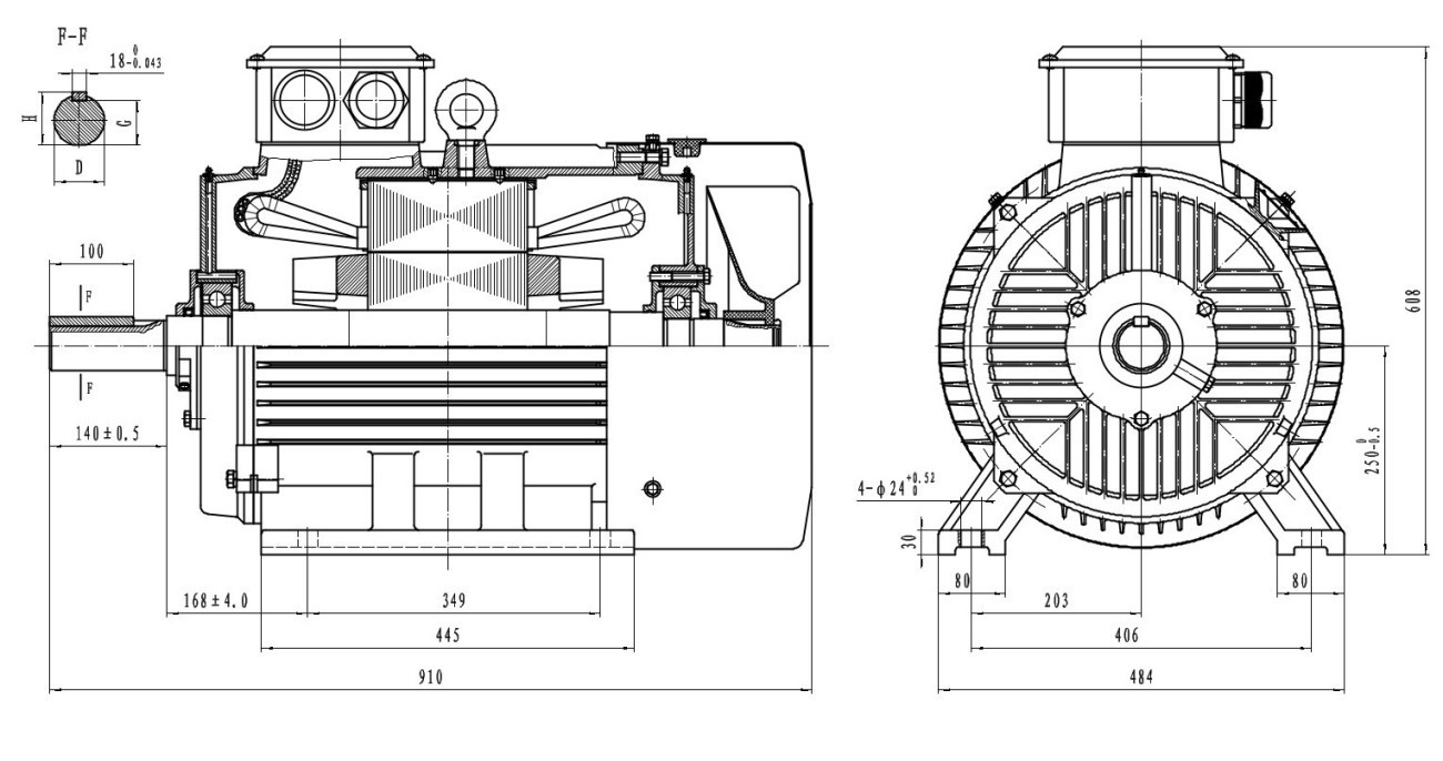 DRG Motor Teknik Çizimler 2D