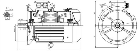 (250 Montaj Çizimi B5 (Dikey Üst) IP55)