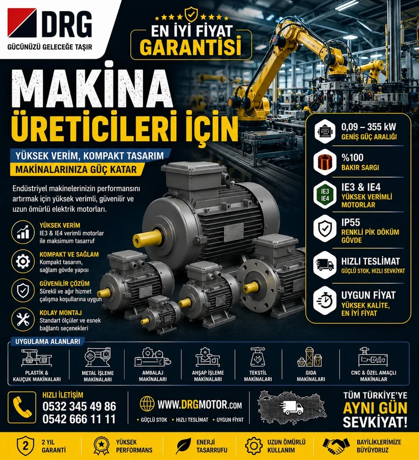 Bakır sargı motor stator detayı ve sargı yapısı