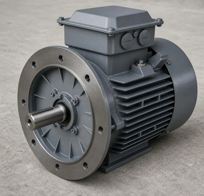 Cast iron three-phase electric motor, 0.55-355 kW power range finned grey iron housing