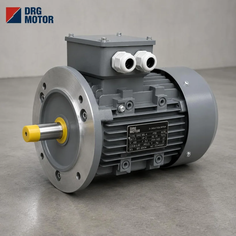 Single-phase motor connected to an agricultural irrigation pump