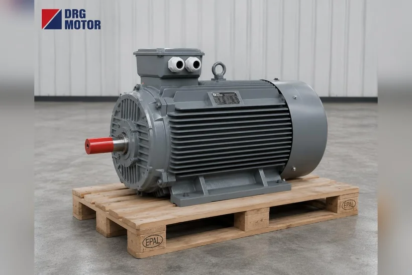 Grey DRG MOTOR branded three-phase electric motor – 2800 rpm small 2-pole pump motor