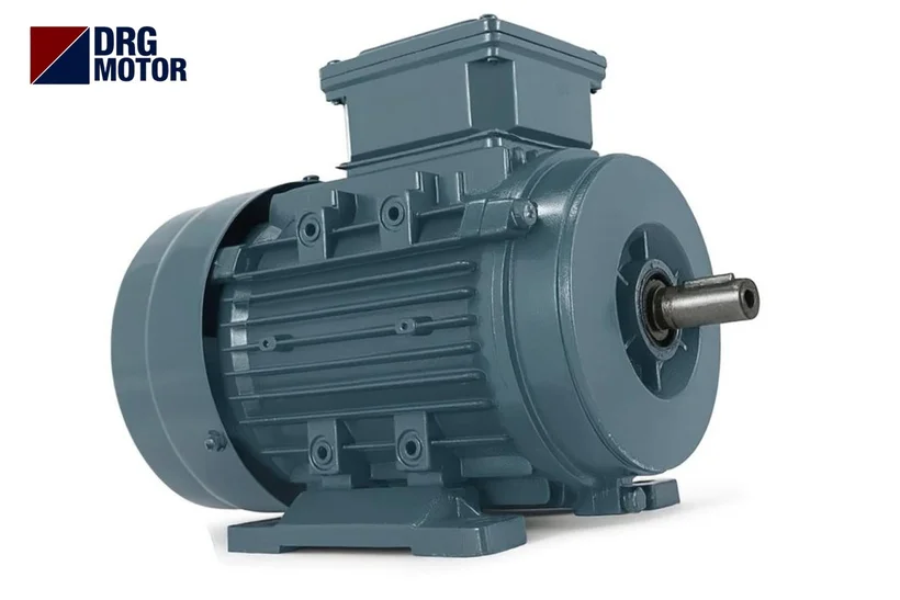 Grey DRG MOTOR branded three-phase electric motor – 7.5 kW 1460 rpm 4-pole DRG-132M-4, speed and torque