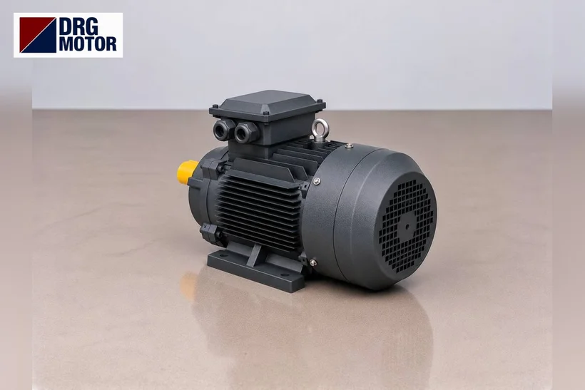 DRG MOTOR logolu gri trifaze elektrik motoru – 11 kW motor değişiminde çalışma şartları