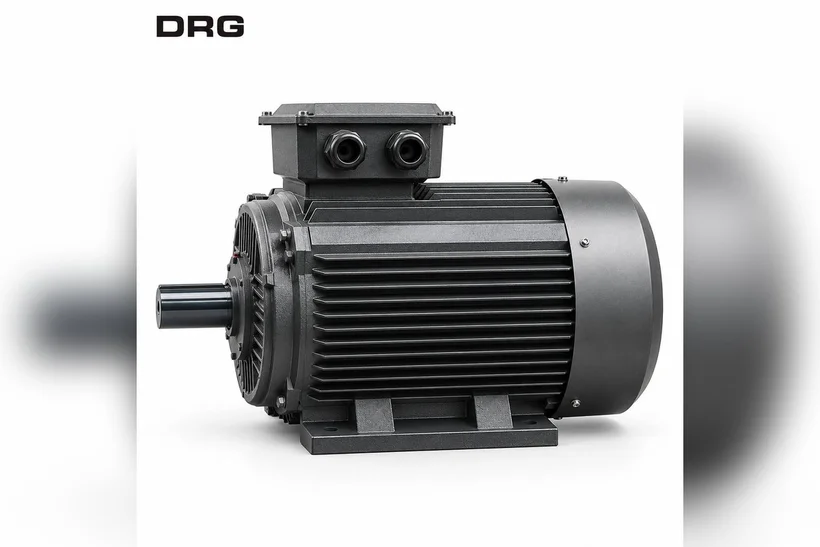 DRG MOTOR branded grey three-phase electric motor – 11 kW 1500 rpm frame 160M flange motor for a press brake hydraulic pump DRG MOTOR branded grey three-phase electric motor – 11 kW 1500 rpm frame 160M flange motor for a press brake hydraulic pump