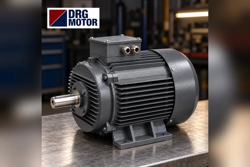 Grey DRG MOTOR branded three-phase electric motor – choosing a new motor for a used machine Grey DRG MOTOR branded three-phase electric motor – choosing a new motor for a used machine