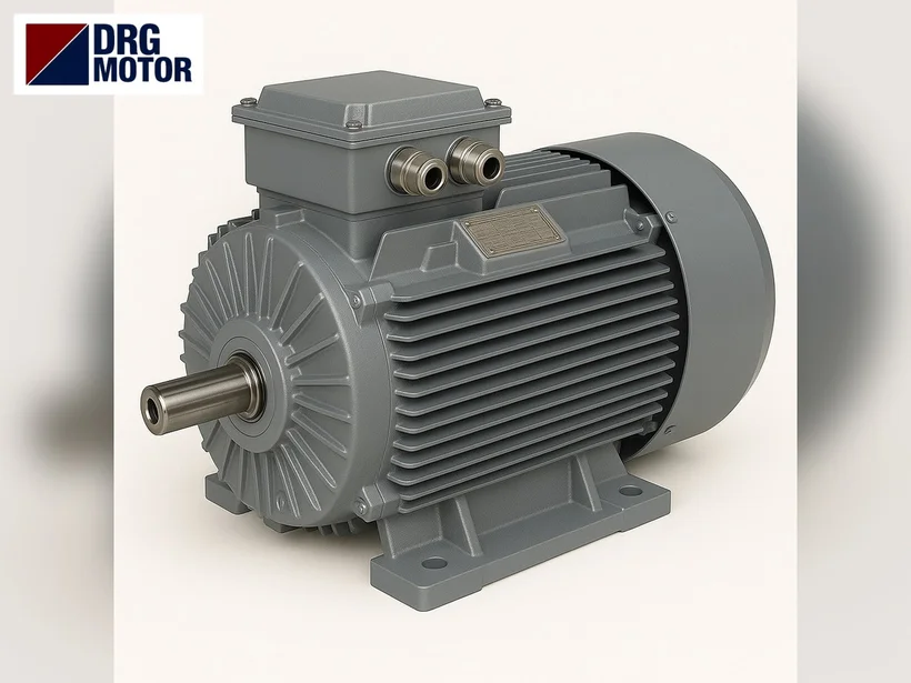 Two-pole DRG MOTOR three-phase electric motor for a belt-driven saw