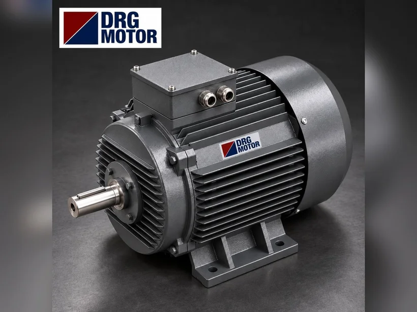 Geri dönüşüm tesisinde konveyör ve ayırıcı hattı ile hattı çalıştıran DRG trifaze elektrik motoru