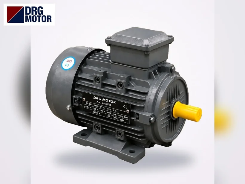Small aluminium housing DRG MOTOR three-phase electric motor, frame 71, flange mounted Small aluminium housing DRG MOTOR three-phase electric motor, frame 71, flange mounted