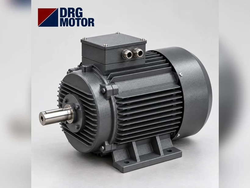 Un fabrikası helezonu ve elektrik motoru – un toplama helezonunda redüktörlü DRG MOTOR logolu trifaze motor