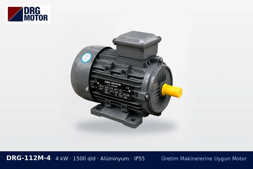 Üretim Makinelerine Uygun Motor – DRG trifaze elektrik motoru