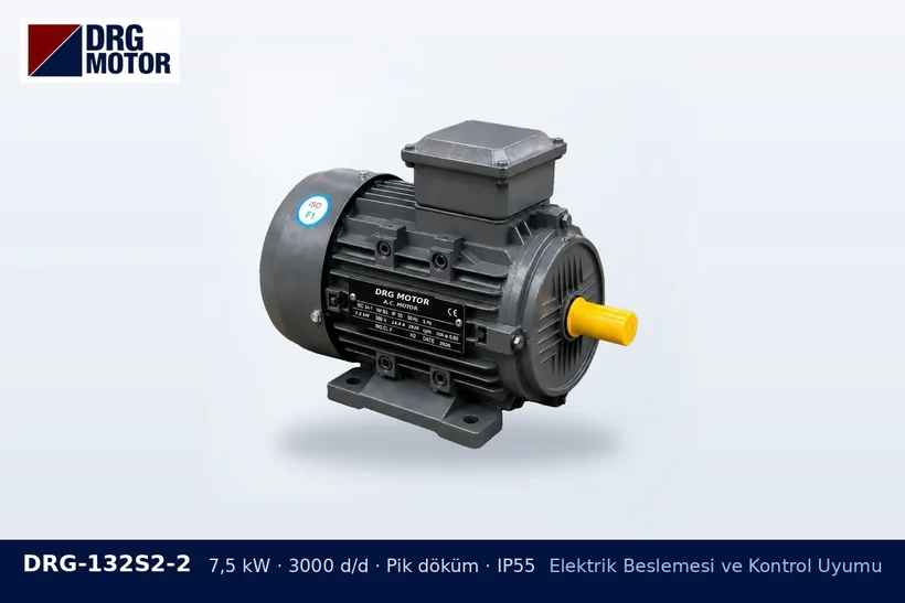 Elektrik Beslemesi ve Kontrol Uyumu – DRG trifaze elektrik motoru