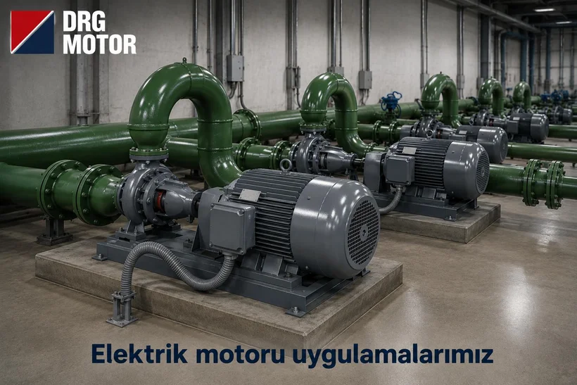 Santrifüj pompa için uygun kW değerinde pompa elektrik motoru
