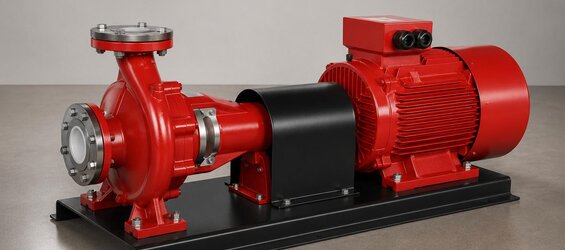 Fire Pump Electric Motor Supply with S1 Continuous Duty and IP55