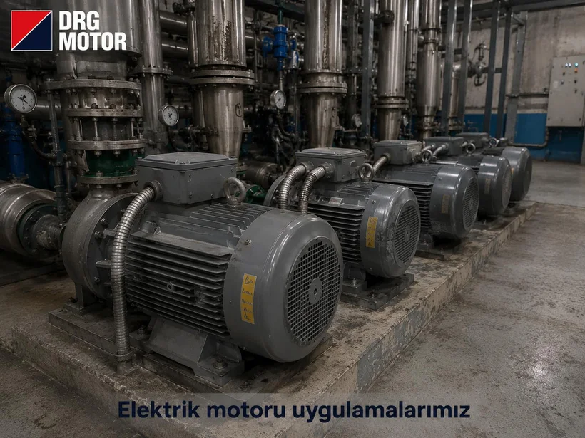 Derin kuyu ve dalgıç pompa uygulamaları için elektrik motoru
